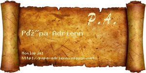 Pápa Adrienn névjegykártya